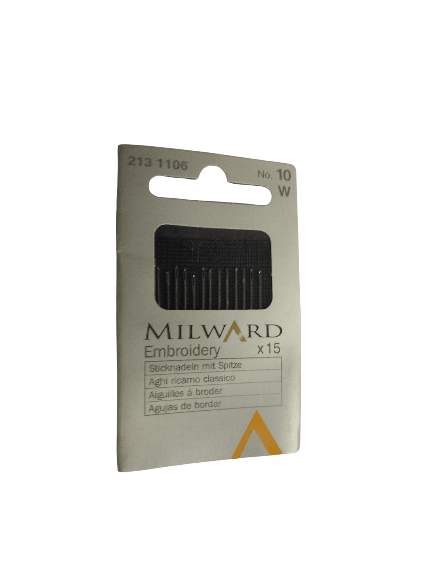 Aghi da Cucito Ricamo Classico Cruna Lunga Milward Acciaio Cartina Intera 6 Misure