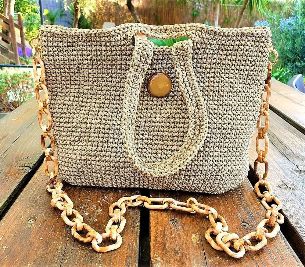 Kit per Borsa Hand Made, Uncinetto, con Tutorial e tutto il