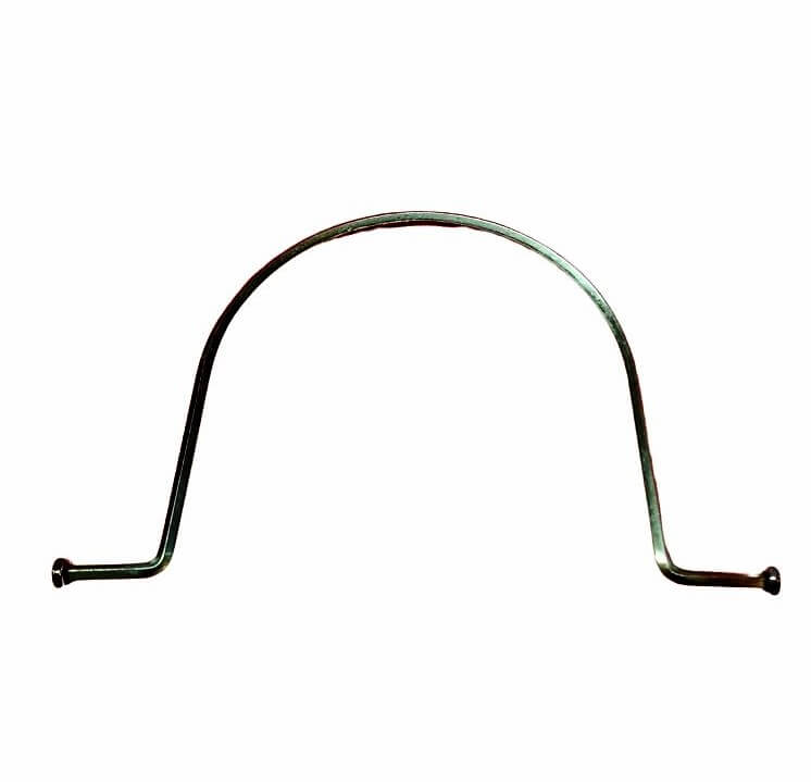 COPPIA DI MANICI IN PELLE O CAMOSCIO TONDO CUCITO PER BORSE BORSONE E VALIGIA