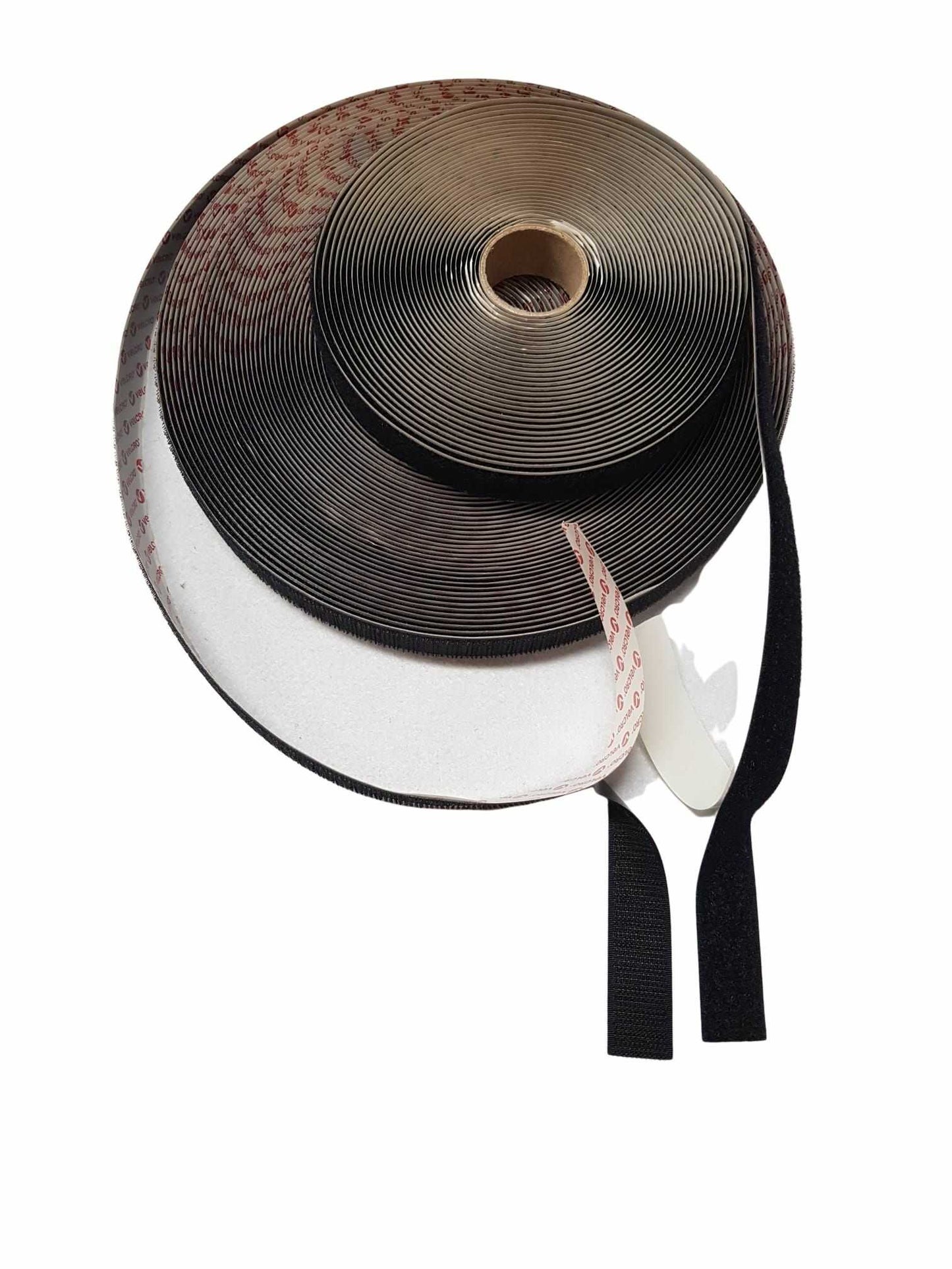 Velcro Nero Altezza 2 cm Adesivo pezza da 1 mt Maschio e Femmina