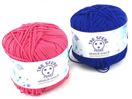 Filato Mare Stretch Tre Sfere, Gomitolo da 50 grammi, 12 colori