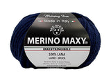 Lana Merino Maxy Tre Sfere 100% Naturale, Confezione da 500 grammi, 10 gomitoli, 16 colori