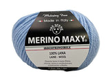 Lana Merino Maxy Tre Sfere 100% Naturale, Confezione da 500 grammi, 10 gomitoli, 16 colori