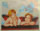 Kit Quadretti Angioletti 47x37,5 cm Ricamo Punto Croce