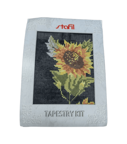 Stafil Kit Ricamo Mezzo Punto Fantasia Girasoli per realizzare un Quadro da ricamare a Punto Croce