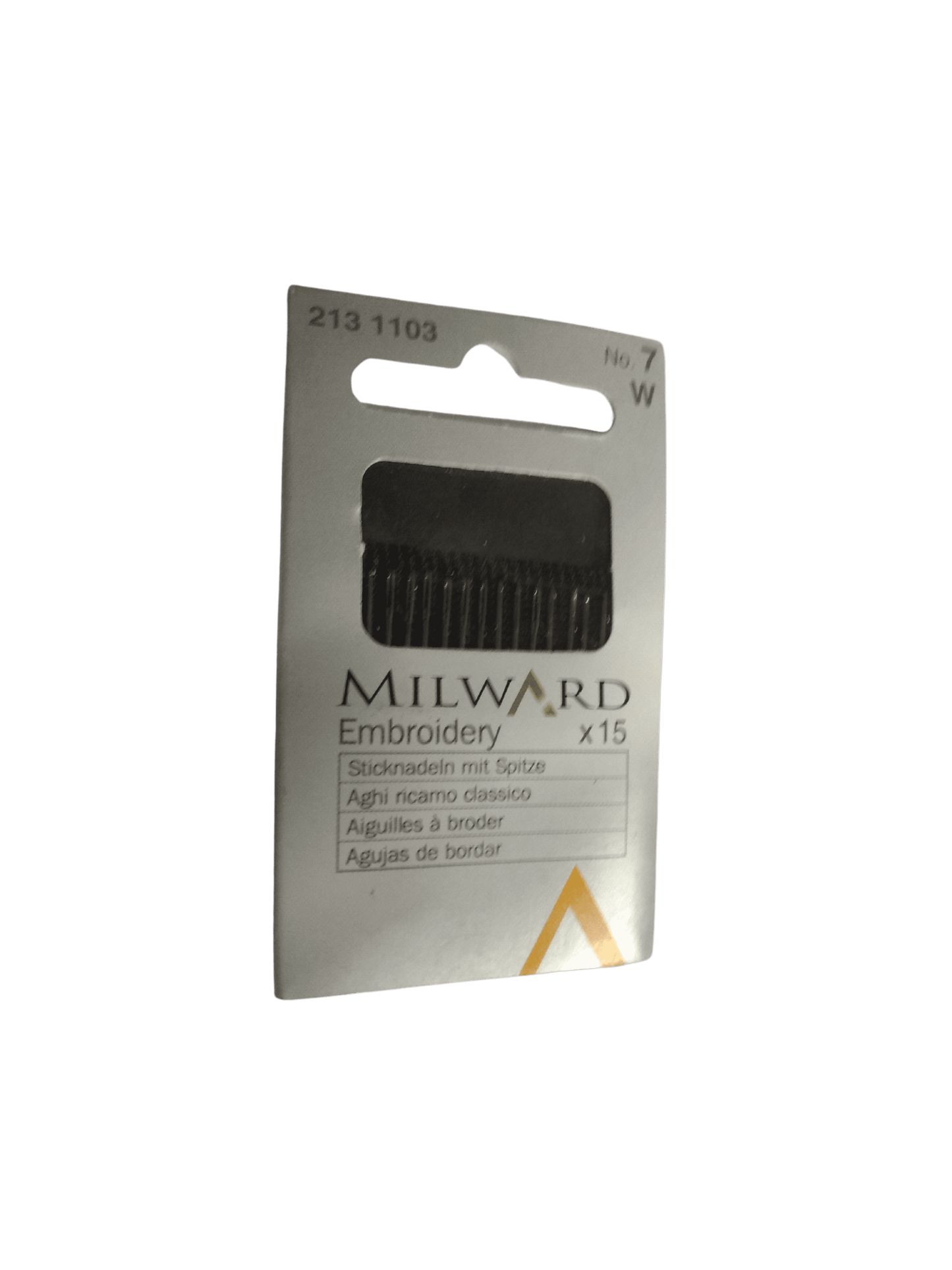 Aghi da Cucito Ricamo Classico Cruna Lunga Milward Acciaio Cartina Intera 6 Misure 