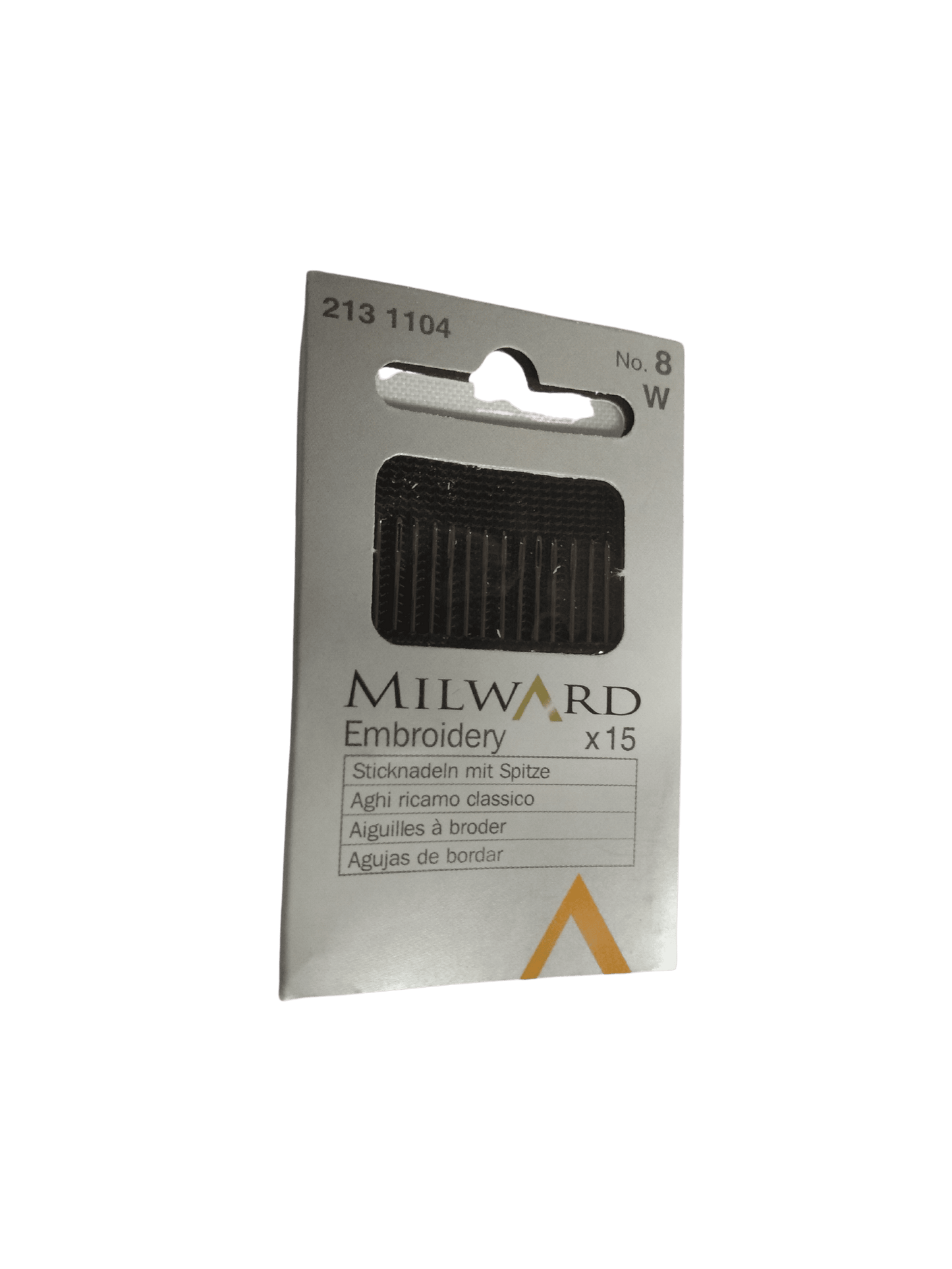 Aghi da Cucito Ricamo Classico Cruna Lunga Milward Acciaio Cartina Intera 6 Misure 