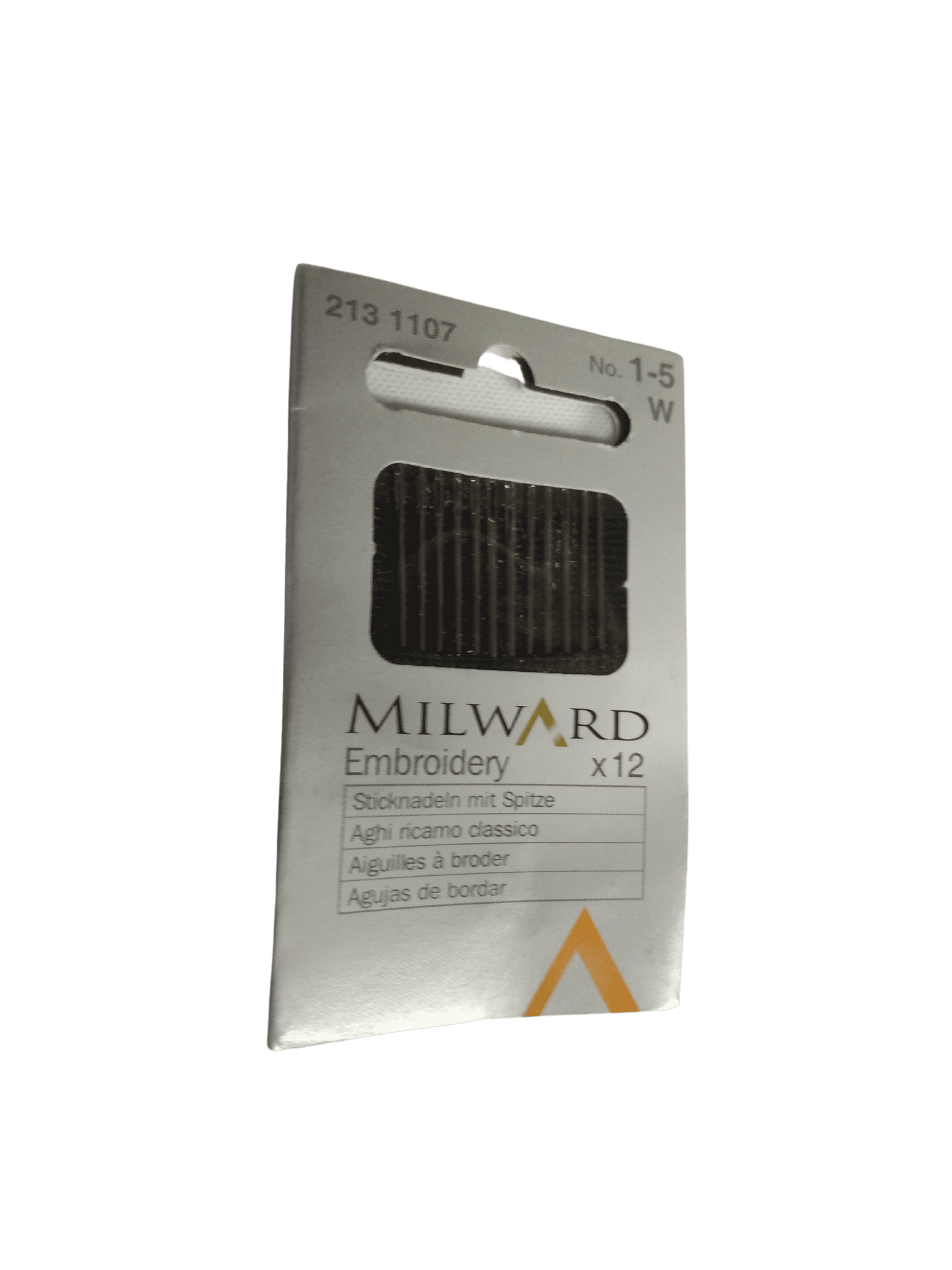 Aghi Cucito Misti Ricamo Classico Cruna Lunga Acciaio Milward Cartina 