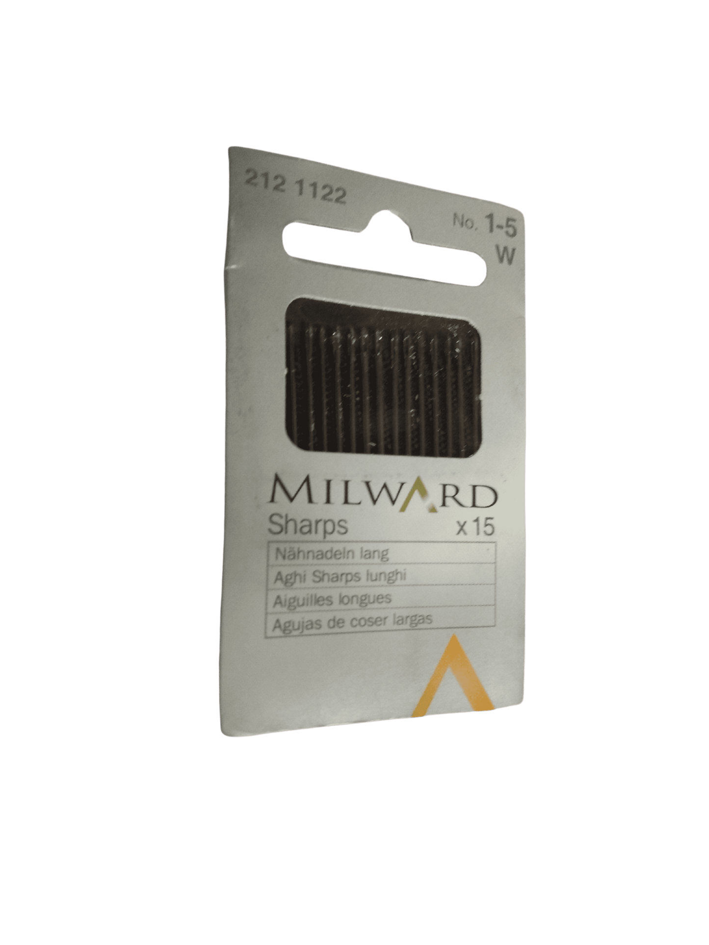 Aghi da Cucito Misti Sharps Lunghi in Acciaio Milward Cartina intera
