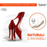 Babette Minicalze Puro Cotone Calzature Scollate Anatomiche Invisibili