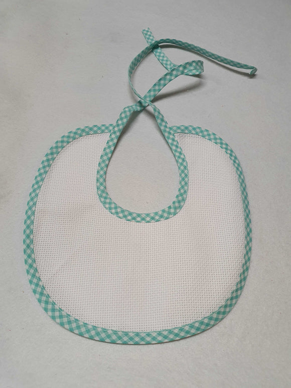 Bavaglino In Spugna Cotone FILET Con Tasca Ricamo - Pizzo Sangallo, Made In Italy, Per Neonati - Foto 10