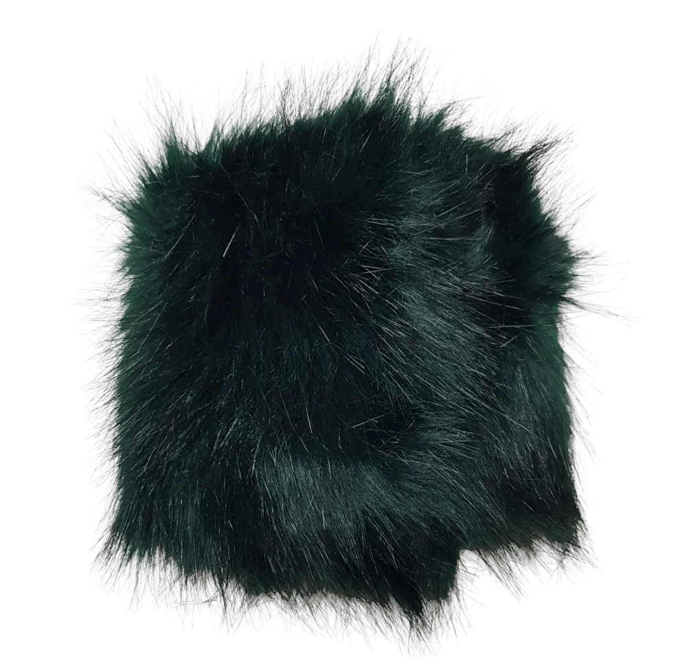 Mantella Nera In Cachemire Con Bordo Volpe Nera - - Alta - Foto 4