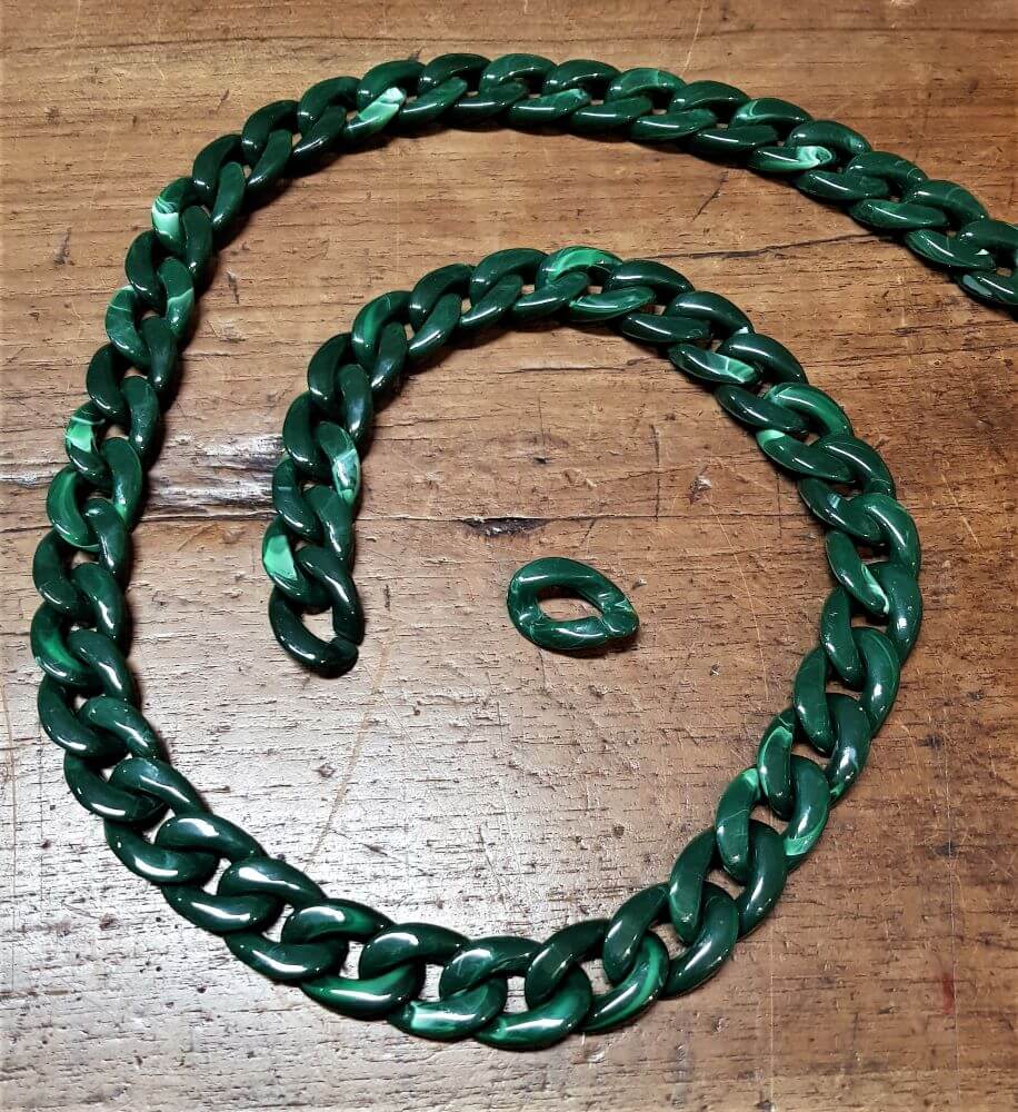 Accessori Moda Donna Catena Estensione Per Borsa Verde Tracolla