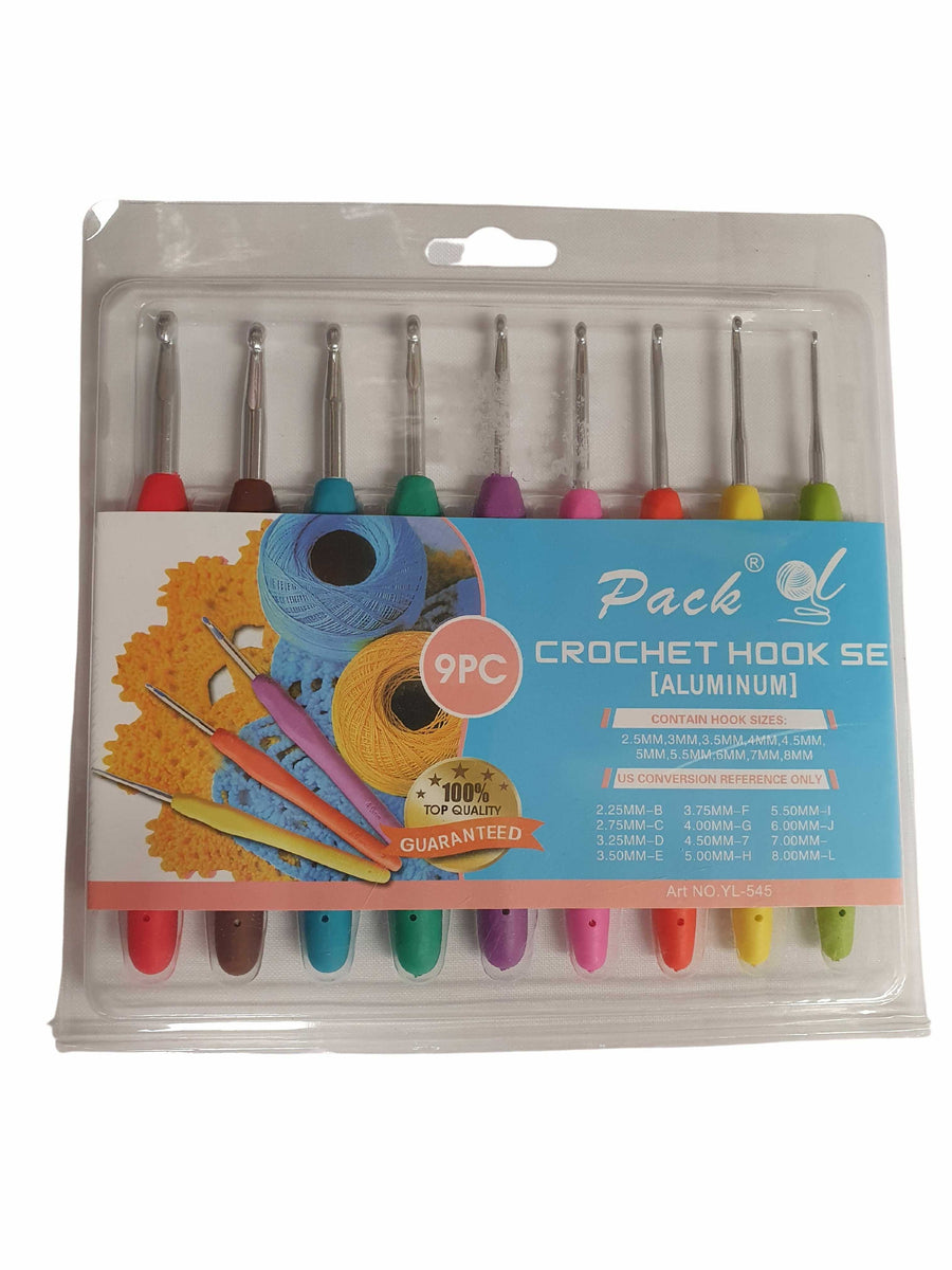 Set Da 10 Uncinetti Professionali Con Manico In Bambù - Aghi Da Cucito E Ricamo, Teste Da 0.5mm A 3.0mm - 5