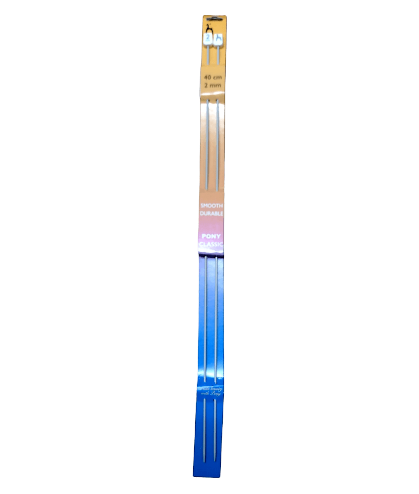 Ferri Da Maglia Pony Single Ended In Palissandro - 35 Cm X 4,00 Mm, Legno, Multicolore - 2