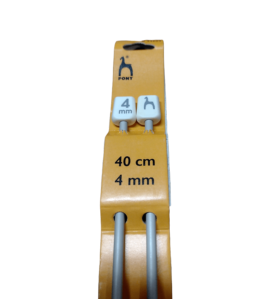 Coppia di Ferri da Maglia Pony Lunghezza 40cm 15 Misure