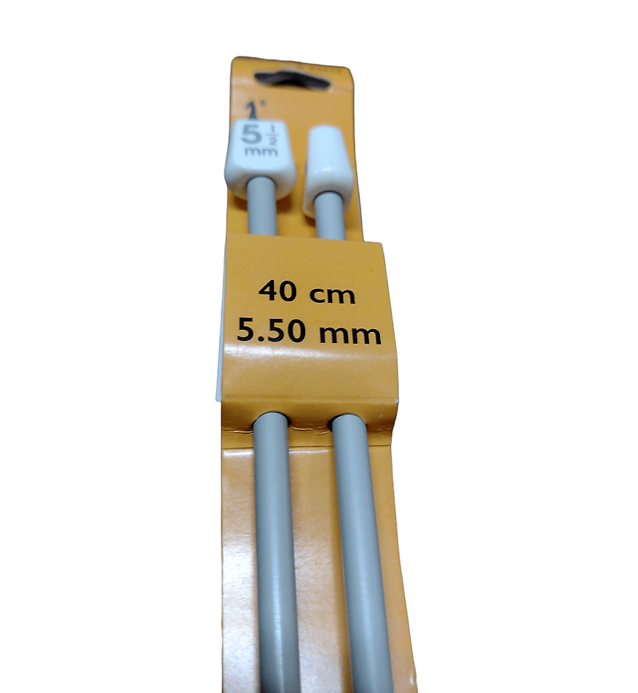 Coppia di Ferri da Maglia Pony Lunghezza 40cm 15 Misure