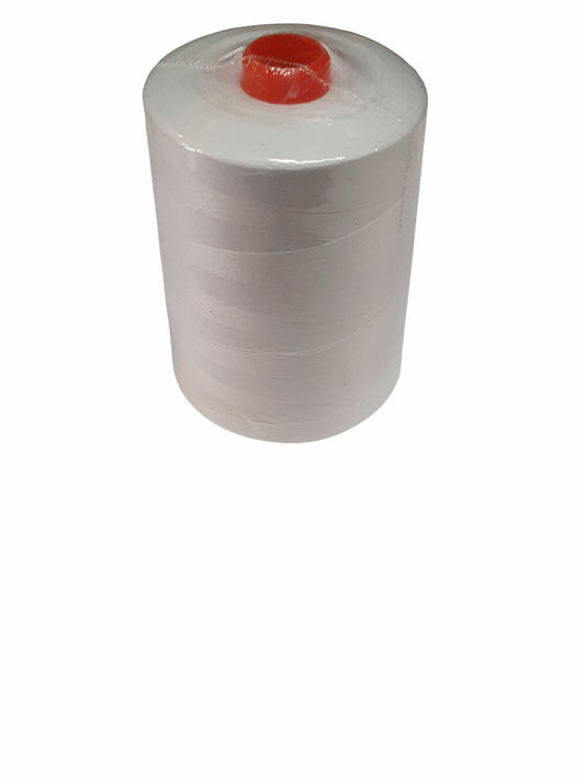 Filo Bianco 100% Poliestere Sottile per Taglia e Cuci 10000 Yds Cucito