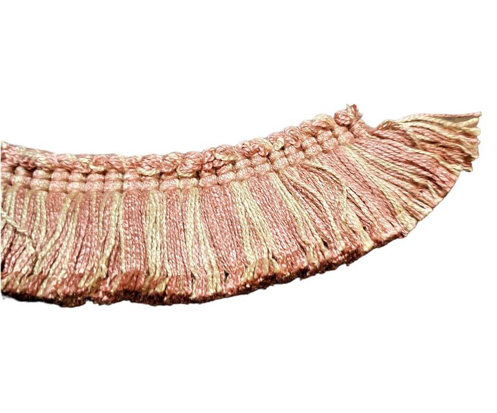 1 mt di Frangia Marabù Onda d'Arredamento, Spazzolino Borse Hand Made Altezza 3,5cm