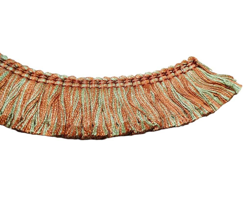 1 mt di Frangia Marabù Onda d'Arredamento, Spazzolino Borse Hand Made Altezza 3,5cm