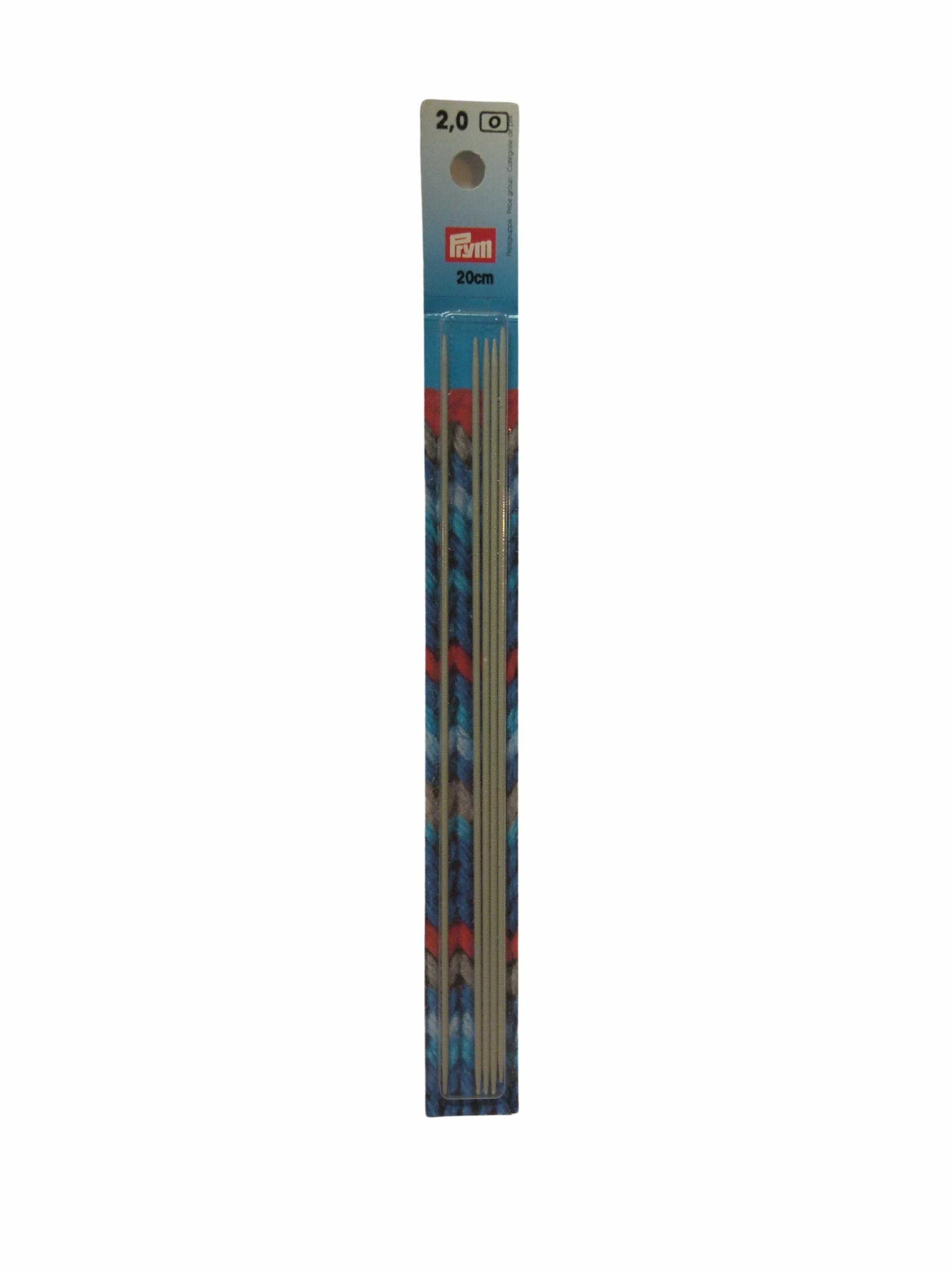 Ferri da calza, 5 ferri doppia punta cm 40 in alluminio addi | Tombolo e Disegni