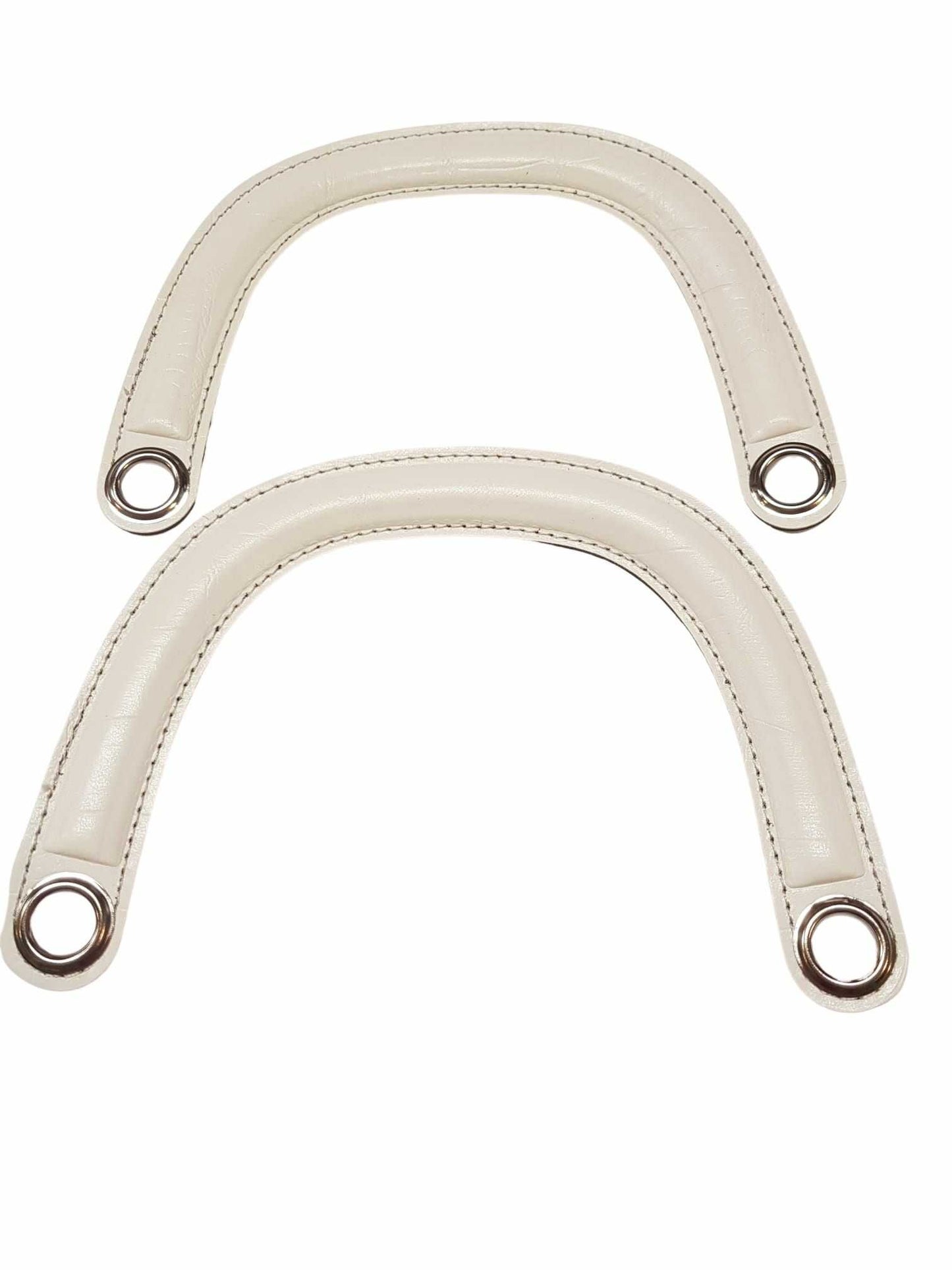 Coppia di Manici in similpelle per Borsa a Mezzaluna Tre Sfere 7 colori Larghezza 15cm