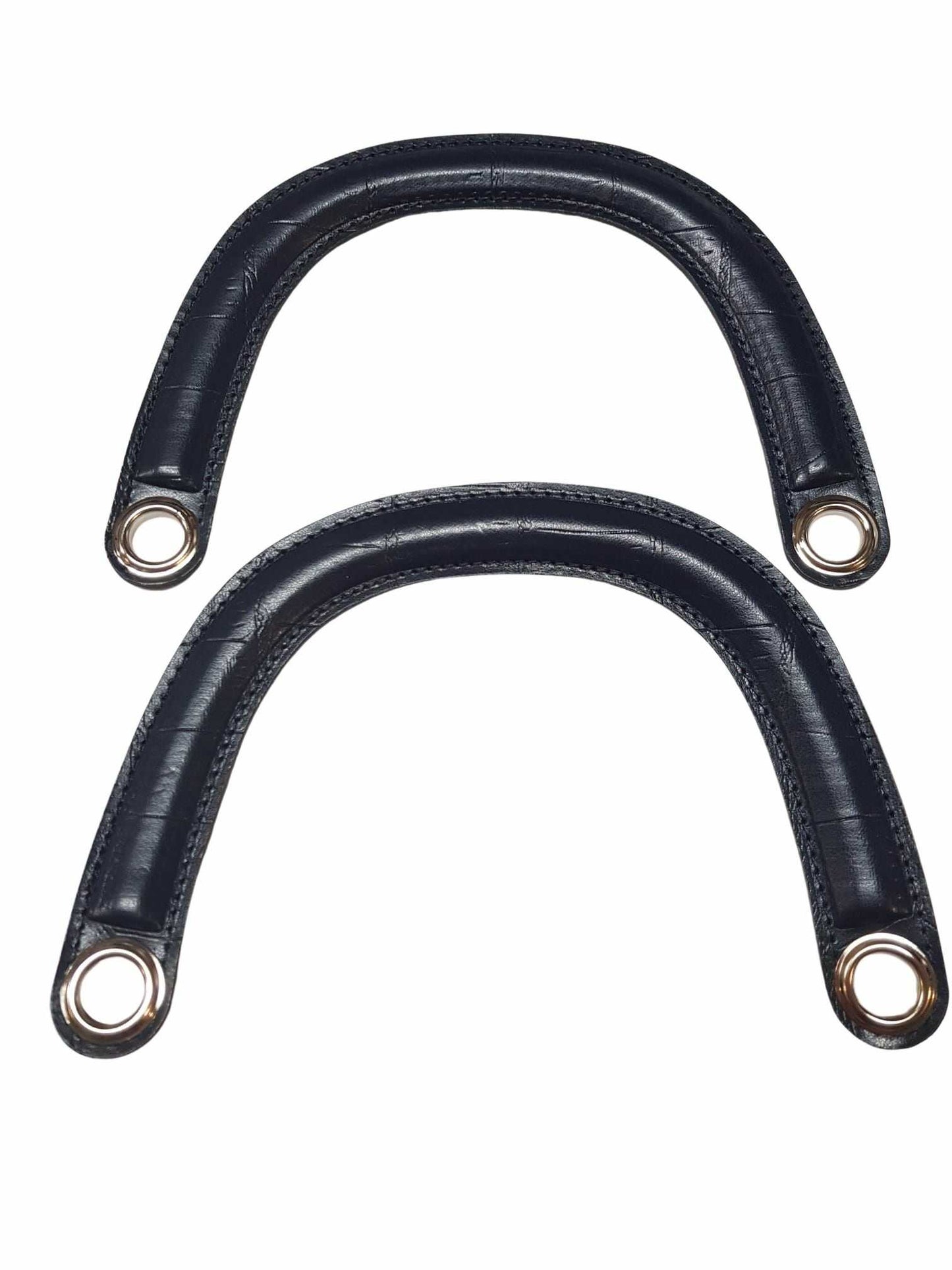 Coppia di Manici in similpelle per Borsa a Mezzaluna Tre Sfere 7 colori Larghezza 15cm