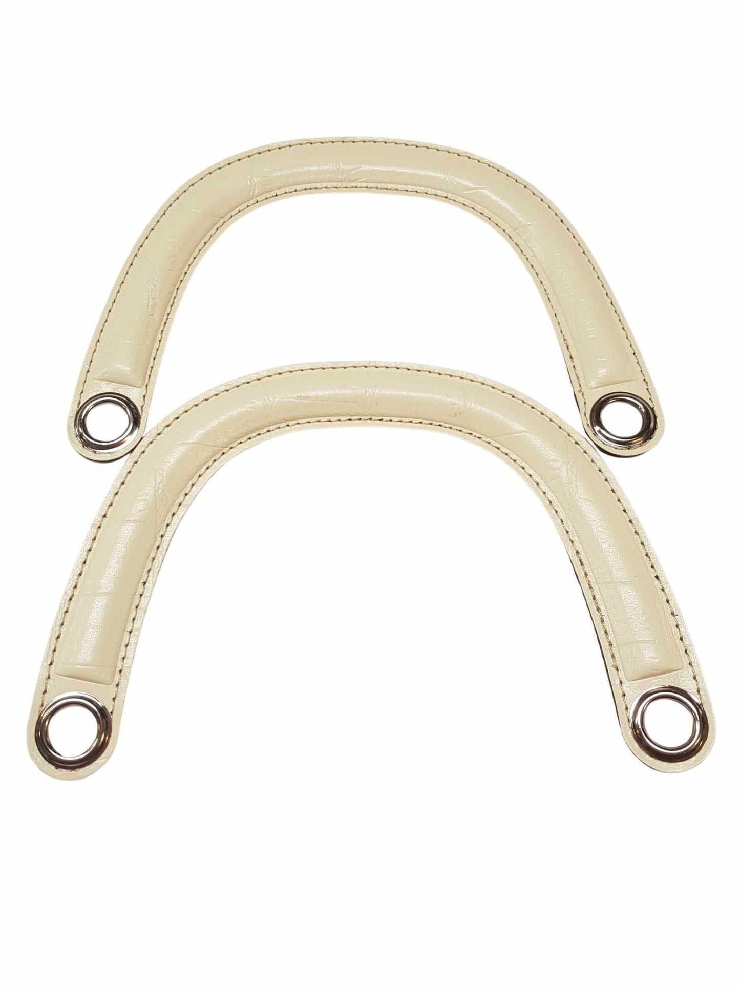 Coppia di Manici in similpelle per Borsa a Mezzaluna Tre Sfere 7 colori Larghezza 15cm