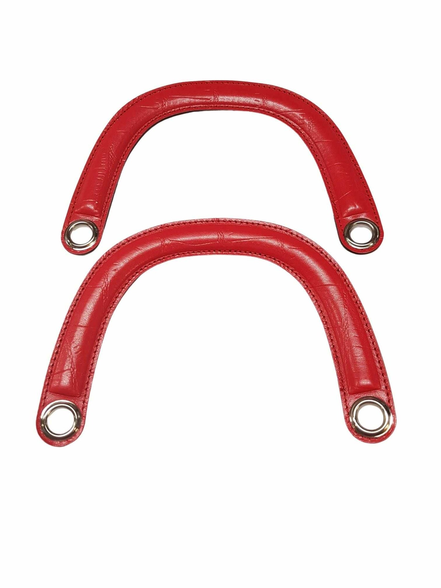 Coppia di Manici in similpelle per Borsa a Mezzaluna Tre Sfere 7 colori Larghezza 15cm