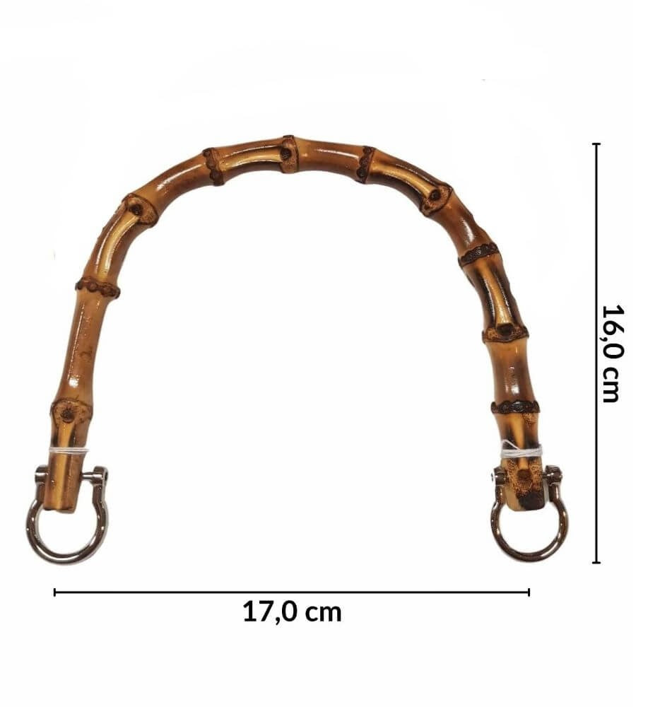 Manici Bambu Per Borse Uncinetto Manici Per Borsa Bamboo - 2 Pezzi A Forma Di U Per Uncinetto, Fai Da Te, Mare E Artigianale - Borsa Di Ricambio Manici In Legno Per Borsa Uncinetto - 2