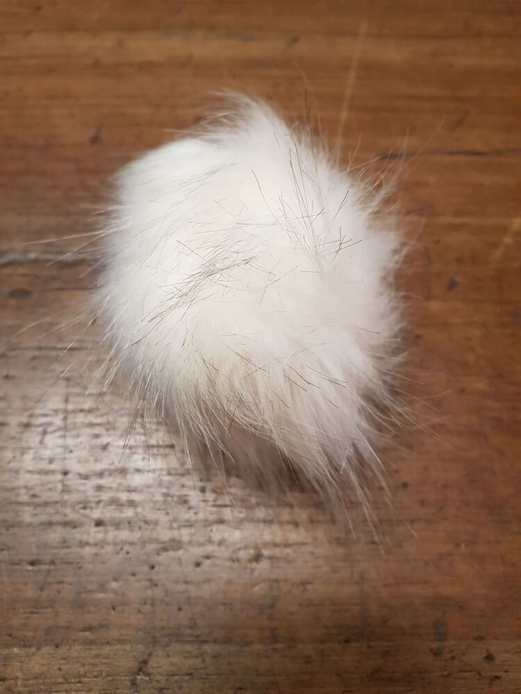 Pon Pon in Pelliccia Sintetica 12cm di Diametro per Cappelli e Hobbistica 15 Colori