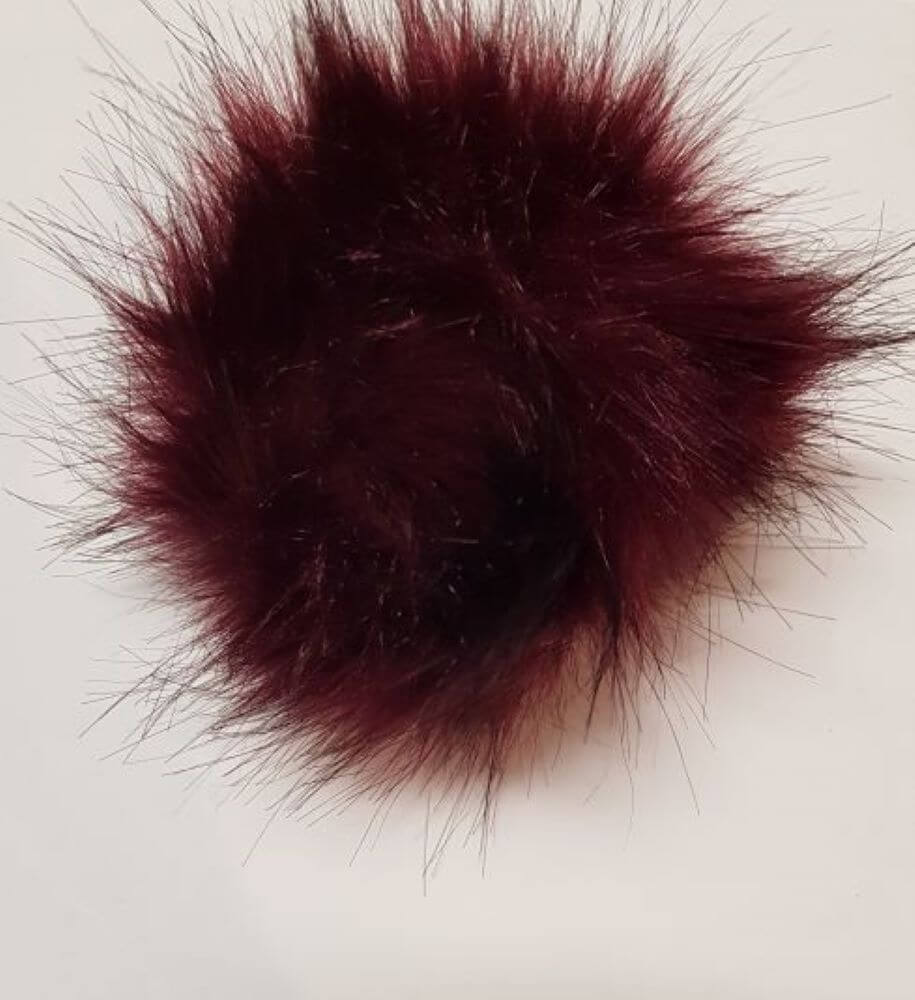 Pon Pon in Pelliccia Sintetica 12cm di Diametro per Cappelli e Hobbistica 15 Colori