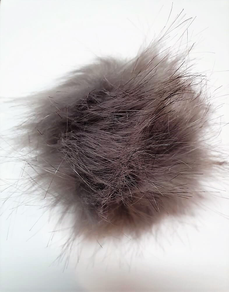 Pon Pon in Pelliccia Sintetica 12cm di Diametro per Cappelli e Hobbistica 15 Colori