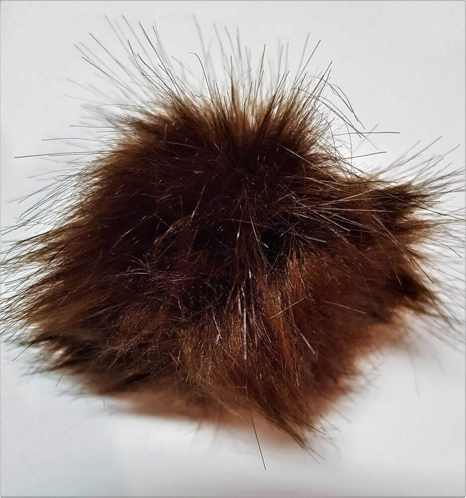 Pon Pon in Pelliccia Sintetica 12cm di Diametro per Cappelli e Hobbistica 15 Colori