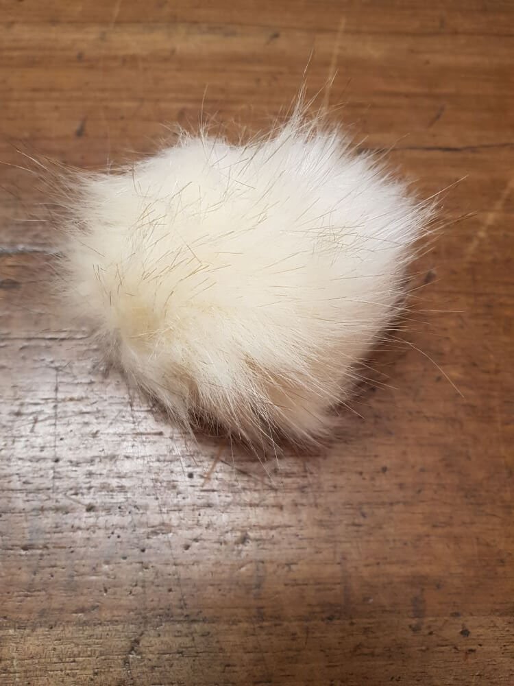 Pon Pon in Pelliccia Sintetica 12cm di Diametro per Cappelli e Hobbistica 15 Colori