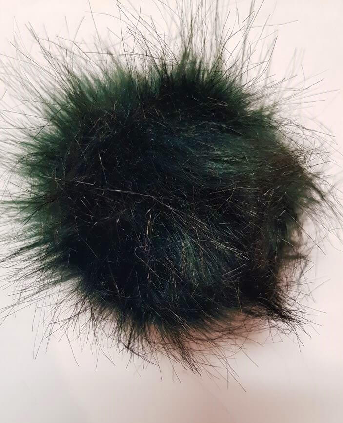 Pon Pon in Pelliccia Sintetica 12cm di Diametro per Cappelli e Hobbistica 15 Colori