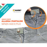 Prolunga per Pantaloni per Una Taglia in Più Elastico Vita Pantaloni 10 Colori 