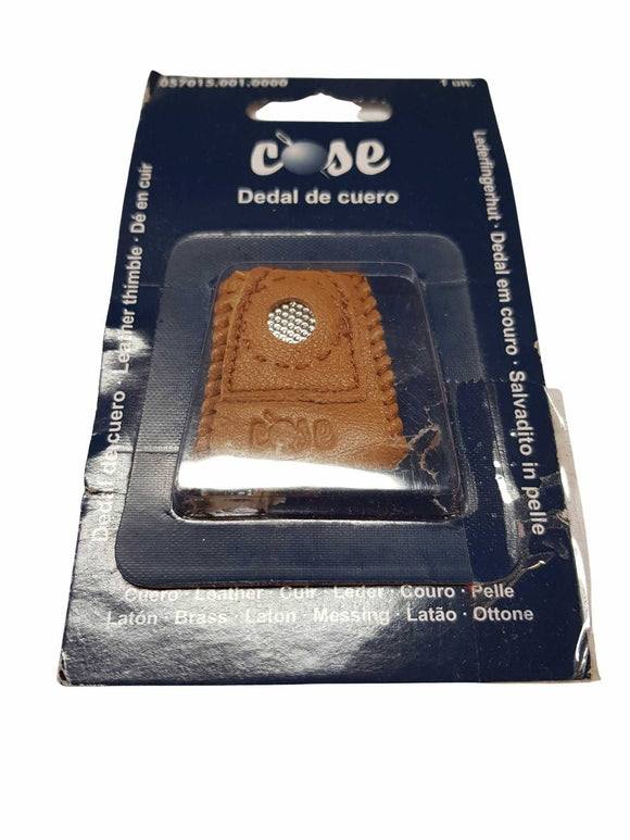 Salvadito da cucito in pelle con punta in ottone Cose 057015.001.0000