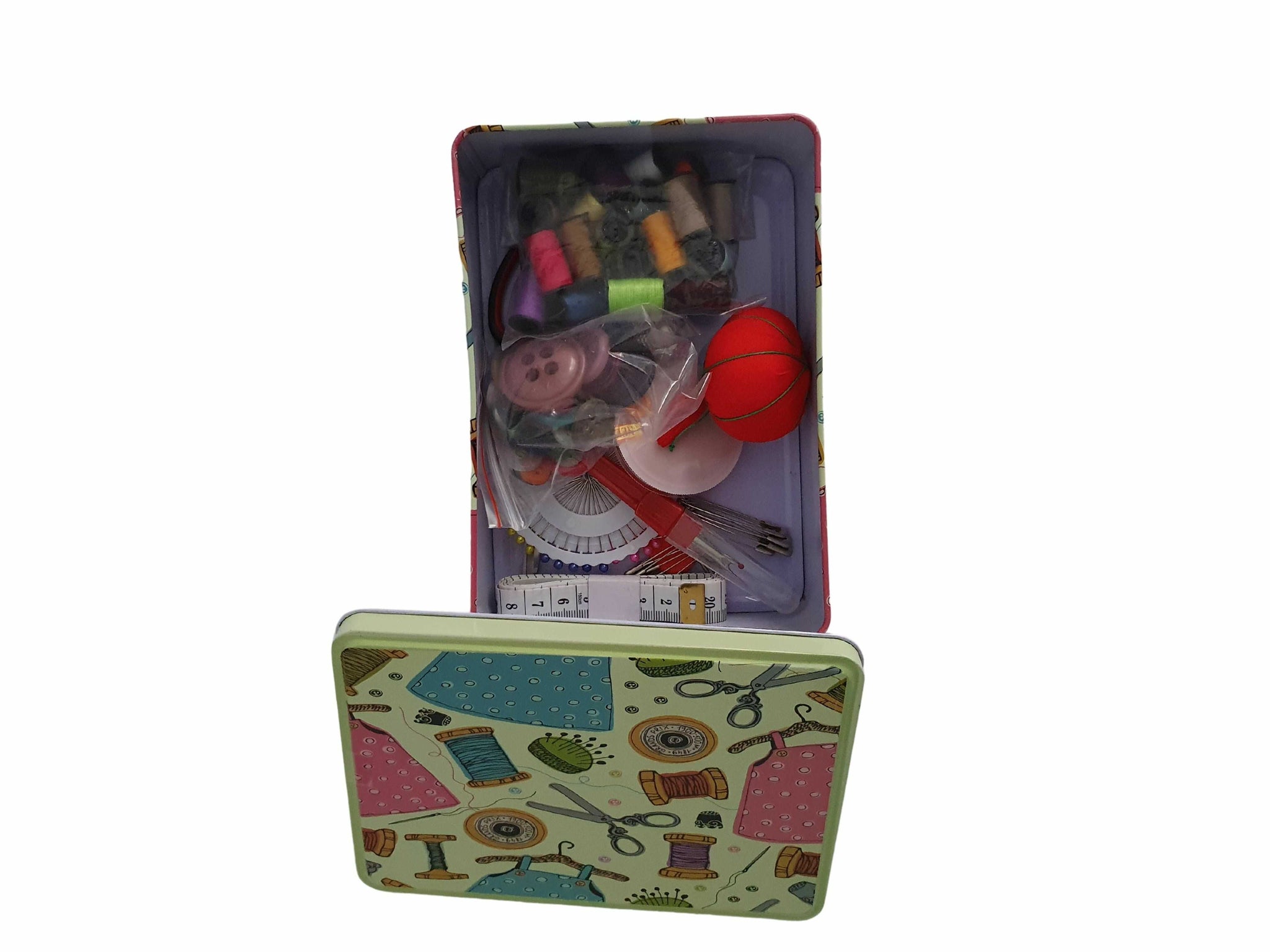 Kit Da Cucito Da Viaggio AOT – 128 Pezzi – Forbici, Aghi, Fili, Bottoni – Portatile Per Emergenze