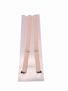 Spalline Marbet Ricambio Regolabili Free Nichel Elastico da 1x45 cm Colore Nudo