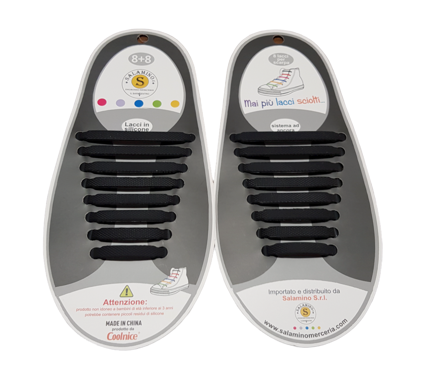 Lacci per Scarpe in Silicone Stringhe da Non Allacciare 13 Colori