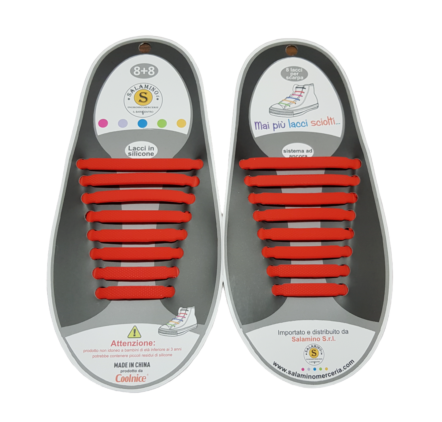 Lacci per Scarpe in Silicone Stringhe da Non Allacciare 13 Colori