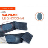 Toppe Mini Jeans + Fantasia Termoadesive Marbet art. 29/M Strappo