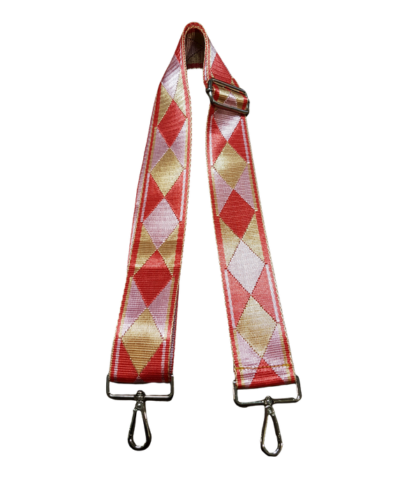 Tracolla Regolabile Per Borse – 120 Cm, Larghezza 5 Cm, Nylon Intrecciato E Metallo, Multicolore