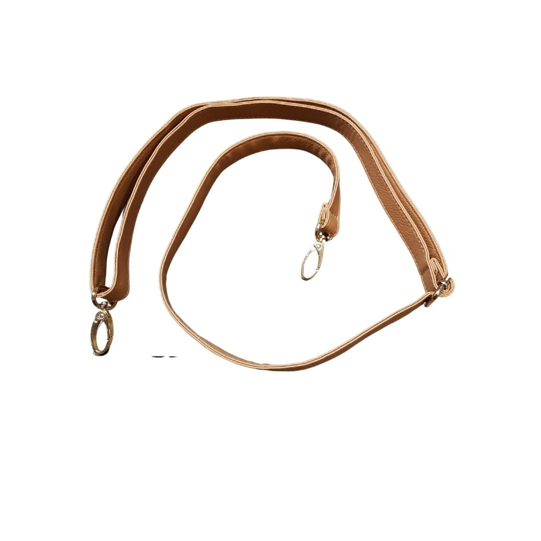 Tracolla in Similpelle per Borse e Pochette Fai da Te, Moschettone Oro