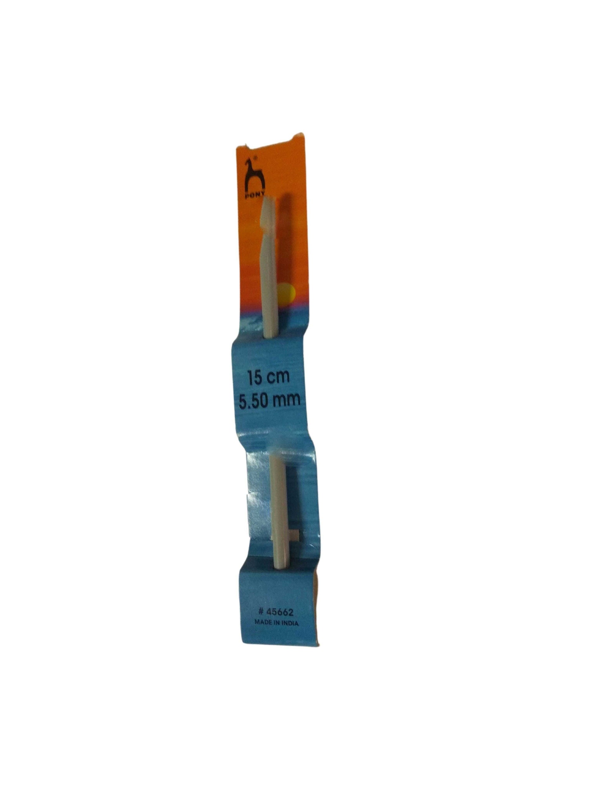 Uncinetto da Lana Misura 5,5 Lunghezza 15 cm Crochet Hook Pony Cotone