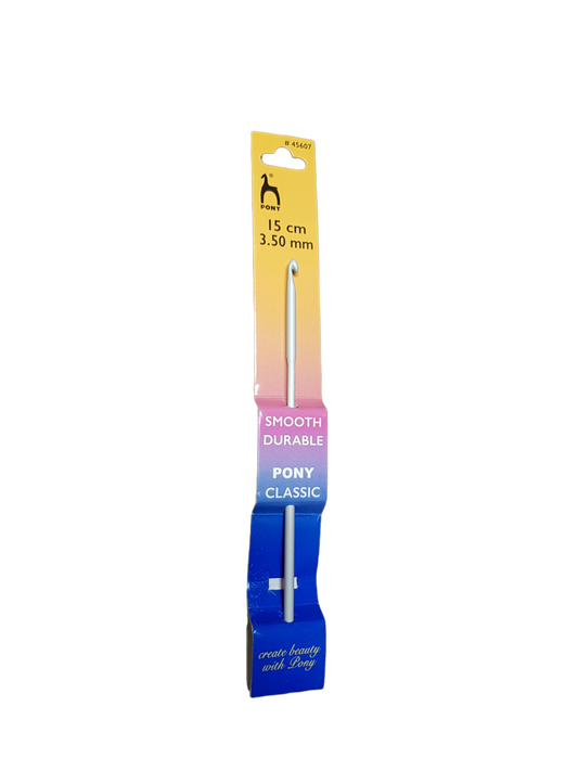 Uncinetto Pony Misura 3,5 mm lunghezza 15 cm Crochet Hook Cotone 