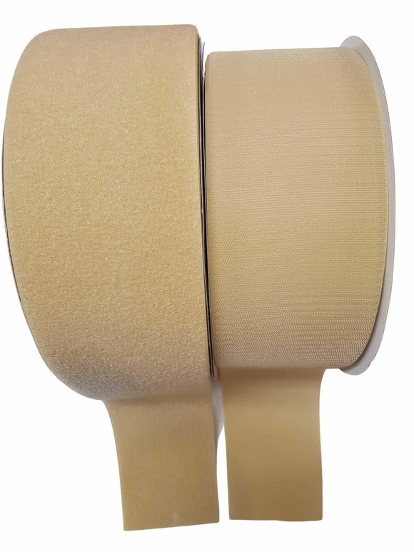 Velcro Beige Altezza 10 cm da Cucire pezza da 1 mt Maschio Femmina