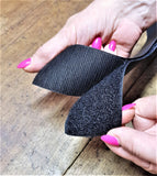 Velcro Nero Altezza 5 cm da Cucire pezza da 1 mt Maschio Femmina